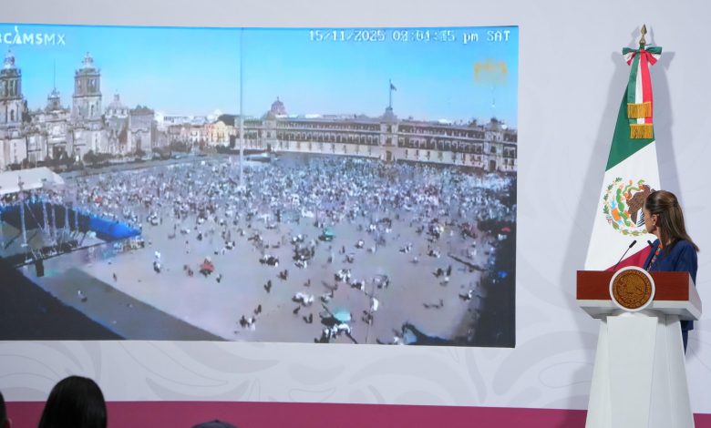 Sheinbaum acusa que en sábado “marcharon los de siempre” y no jóvenes