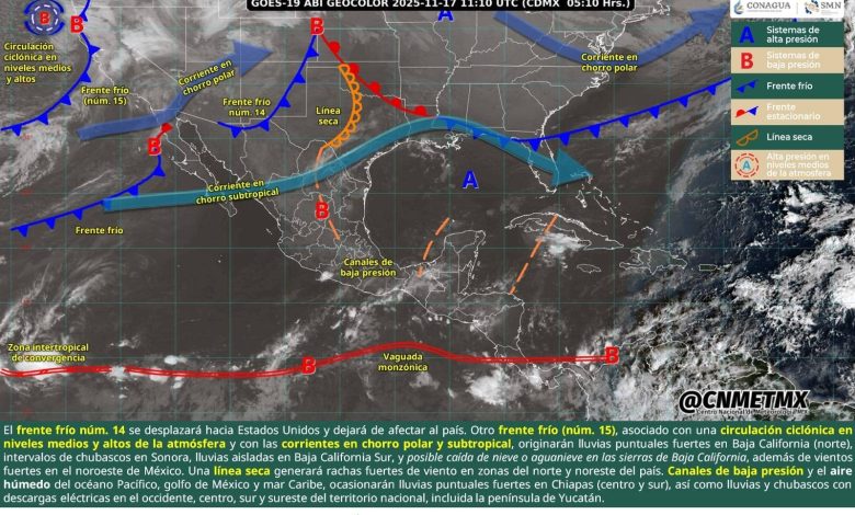Ambiente cálido y chubascos en Veracruz
