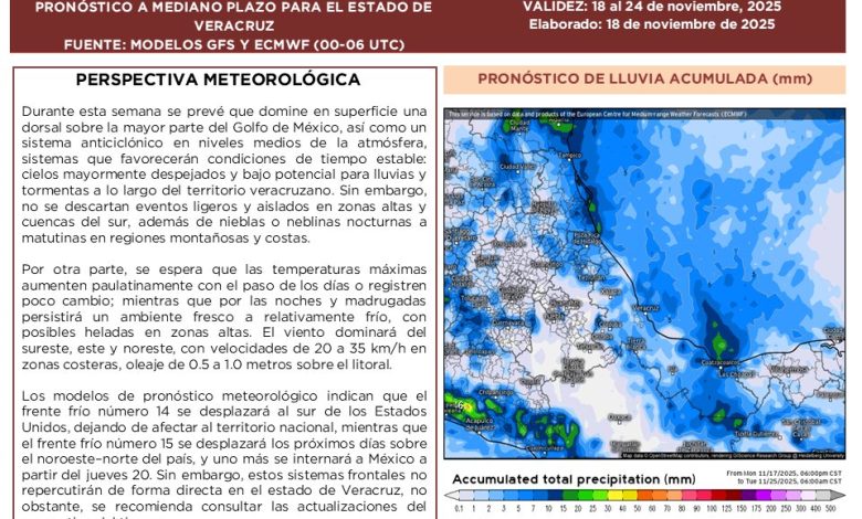 Se intensifica el frío en zonas serranas de Veracruz; reportan heladas y hasta -3°C